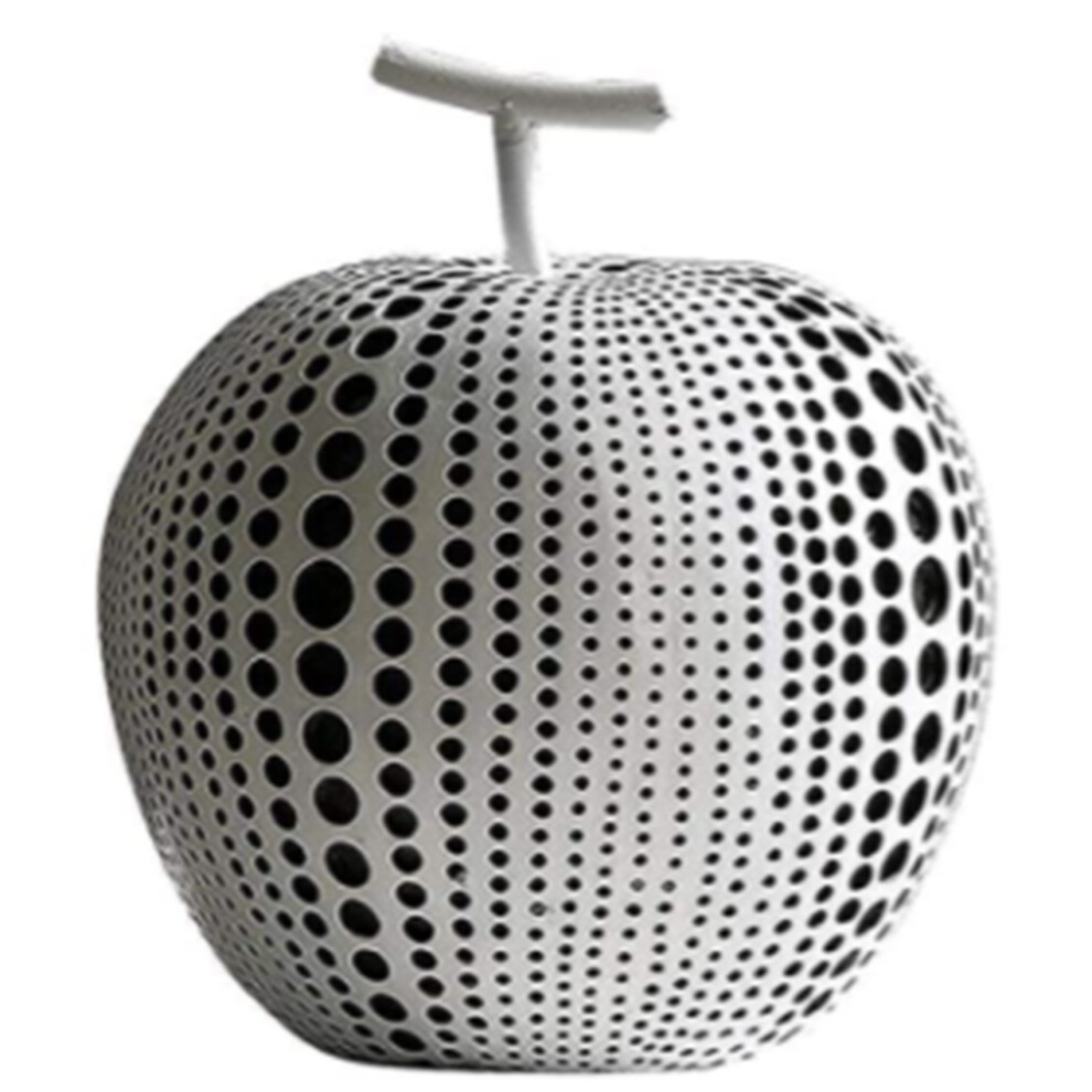Semoic Resin Sculpture,Modern Nordic Abstract Statue Doll Ornaments Art Figurines Fruit Statues For Home Desk White