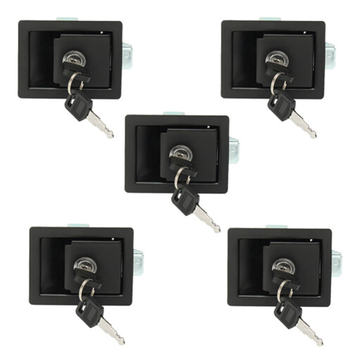 Rv Car Paddle Entry Door Lock  Handle Knob -Trailer Pull Type Panel Door Lock