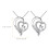 2 Moederdag Ketting Hartvorm Ketting Decoratief Hanger 2