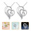 2 Moederdag Ketting Hartvorm Ketting Decoratief Hanger 7