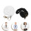 2St Verstelbare Badge Necklace Lanyards, Elastische Id-Kaarthouders 6