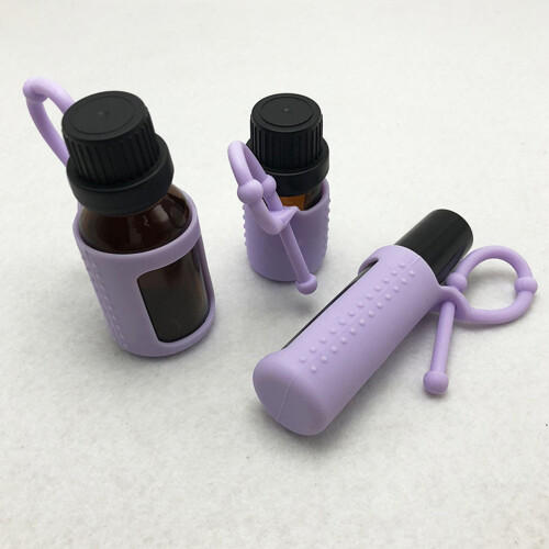 6 stuks 5 ml siliconen etui voor vervoer etherische oliën 2