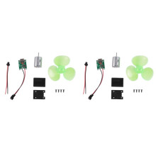 2X Groupe Électrogène Éolien Portable, Moteur à Turbine, Alternateur, Autogénération, Chargeur de Téléphone D'Urgence, Expérience de Physique