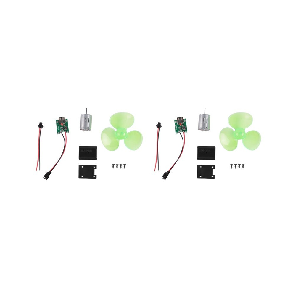 2X Portable Wind Power Generator Set Turbine Motor Alternator Self-Generation Emergency Phone Charger Physics Experiment 6033140875331