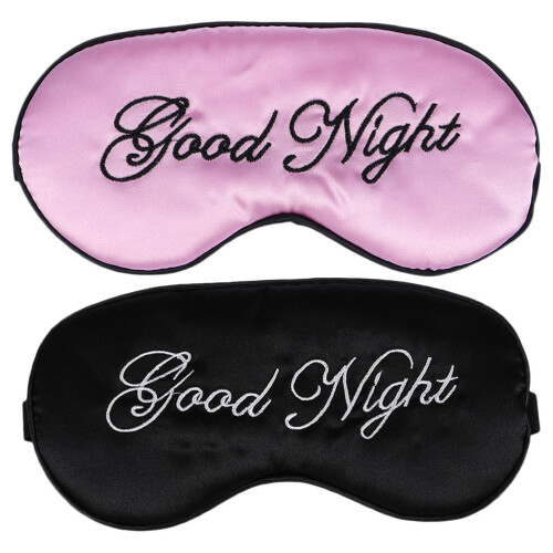 2Pièces Masques Yeux En Soie Doux Pour Paisible 2