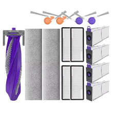 15PCS Vacuum Main Side Brush Filter Dust Bag Roller Mop Set for Flow 2 Robot Vacuum Cleaner Replacement Parts