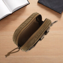 Praktische Khaki Brillenkoker Schokbestendig Nylon