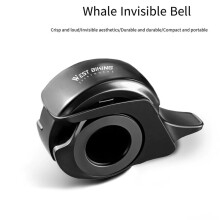 WEST BIKING Whale Verborgen Fietsbel Aluminiumlegering Fietshoorn Helder Luid Geluid 22,2-31,8 mm Stuurbel voor Veiligheidswaarschuwing