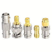 SMA Male to BNC Male Cable 15CM + 5pcs for RF Coax Adapter Kit SMA BNC Adapter Cable Kit for RF Applications/Antenn