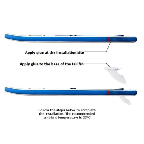 Inflatable Paddle Board Fin Single Center Fin Detachable Surfboard Tail Fin Quick Release Longboard Fin 2