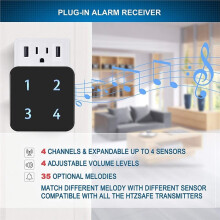 Solar Wireless Driveway Alarm Outdoor Weather-Resistant Motion Sensor & Detector DIY Security Alert System 400 Meters