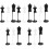 15Pièces Support ABS Pour Exposer Robes Et Costumes 2