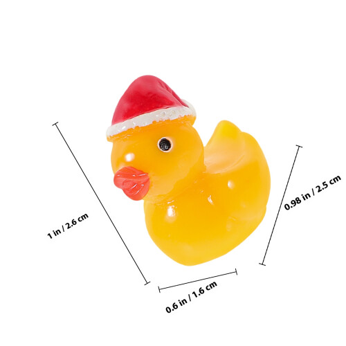 50St Resin Mini Kerstmuts Decoratie, , En Versiering 1