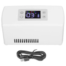 Caixa Térmica para Insulina, À Prova de Colisões, Recarregável, com Visor LCD, Alarme, Lembrete e Resfriamento Instantâneo (UE)