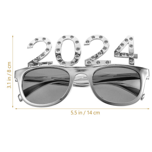 Number Bril 2024 Nieuwjaarsfeest Grappige Partyspullen 1