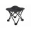 Draagbare Foldable Stool Zwart Voor Buiten Stevig En Compact 2