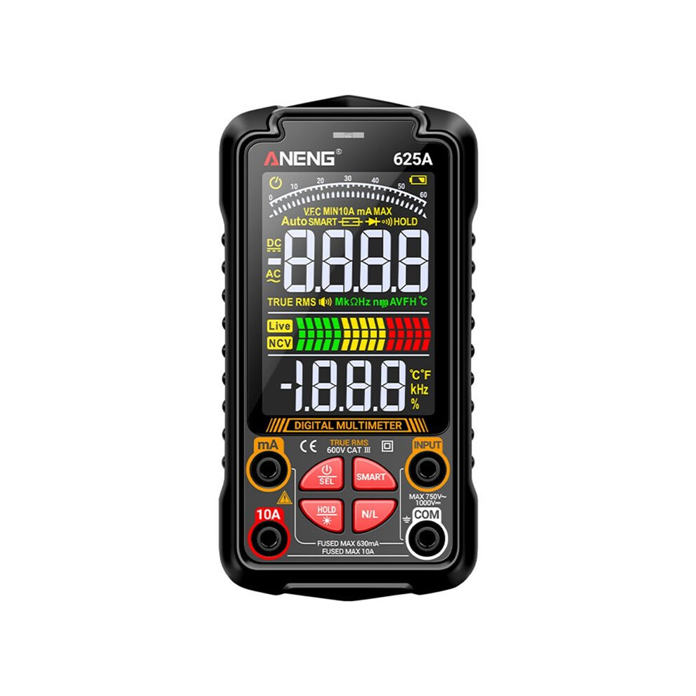 Aneng 625A Digital Multimeter, True Rms Auto-Ranging Multimeter, 6000 Counts Ac/ Voltage/Current Tester With Ncv 4712705764601