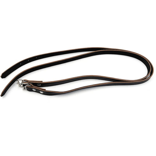 2 Pcs Adjustable Double Leather Stirrup Leathers, English Saddle Equestrian Accessories