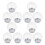 12St Transparante Plastic Sneeuwbollen Set Voor Feestelijk DIY Decor 1