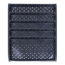 5St Zwarte Starter Tray Van Duurzaam Plastic Voor Groententeelt