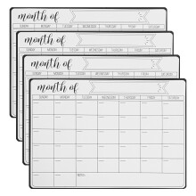4St Magnetische Whiteboard Koelkastplanner Wit Droogwissen Memo Bord