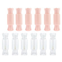 12 Stuks Handgemaakte Lipglossbuisjes Herverpakking Roze Transparant