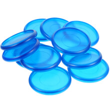 44St Blauwe Plastic Round Binding Discs ABS Studentenboek Ringen