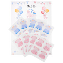 1 Set Gender Reveal Poster Baby Sticker Feest Decoratie