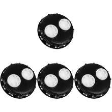 4Pièces Couvercle Seau Plastique Noir Double Trou Anti-