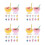 48Pièces Miniatures Glaces Résine Multicolores Décor Maison De 1