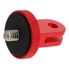 1St Duurzame 1/4 Camera Adapter Aluminium Rood Voor Actiecamera