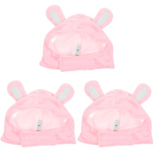 3Pièces Costume Pet Rose Oreilles Chic Pour Chats Petits