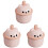 3Pièces Flacons Mousse Rose ABS Design Ours Mignon 1