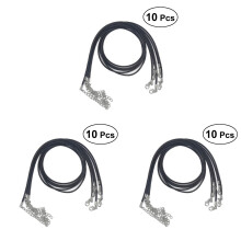 30Pièces Fil Collier Noir En Cuir Imitation Pour Bracelets Colliers