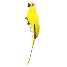 6Pièces Décorations Oiseaux Jaunes Simulés Pour Jardin