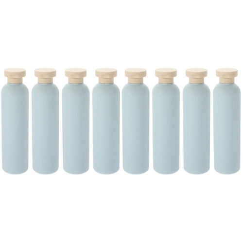 8Pièces Bouteilles Shampooing Rechargeables Plastique Pratiques