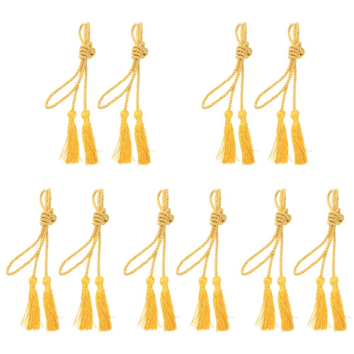 10Pièces Accessoires De Graduation Orange Pompons