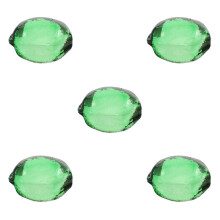 5Pièces Ornements Citron En Verre Vert Déco Centre De Table