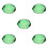 5Pièces Ornements Citron En Verre Vert Déco Centre De Table 1