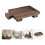 Wood Pedestal Soap Stand Rectangular Soap Riser Bathroom Soap Dish Shampoo Holder Tray 7