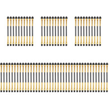 140Pièces Brosses Cosmétiques Légères Dorées Pour Ombre À Paupières