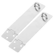2Sets Zilveren Rvs Deurslot Hasp Voor Huisdeur En Gebruik