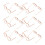 15 Stuks Mini Poppenbril Metaal Draadrand Accessoire 1
