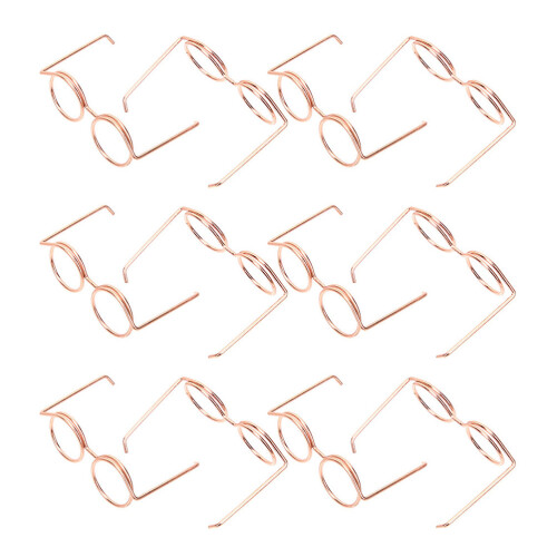 15 Stuks Mini Poppenbril Metaal Draadrand Accessoire