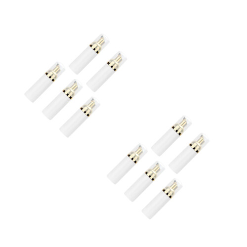 10Pièces Bouteilles Dorées 60Ml Voyage Distributeur Mousse