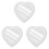 3Pièces Coeur Blancs Créatifs Pour Décor 1