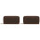 2Pièces Boîte Rangement Cuir Café Portable Pour 1