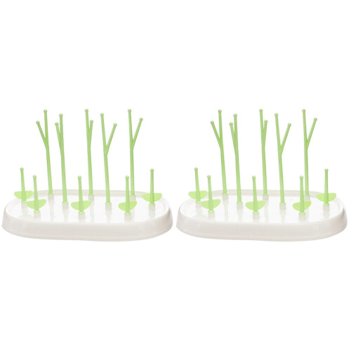2Pièces Égouttoir Vert Avec Rangement Bébés