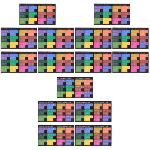 15Pièces Stickers Indice Mensuel Colorés Adhésifs Usage Multiple