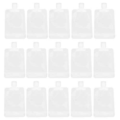 100Pièces Sacs Doseurs Jetables Blancs Pour Lotion Shampooing Portable